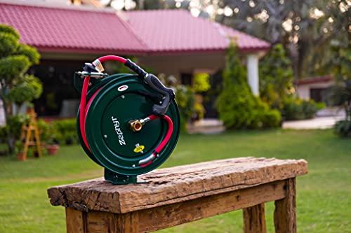 Image of Zephyr Heavy-Duty Auto-Retractable Water /Garden Hose Reel (Industrial-Grade) Made in India