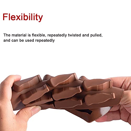 3Pcs Gummy Mold, 15 Holes Bottle Shape Brown Silicone Cake Gummy Candy Chocolate Jelly Ice Cream Cube Mold Pudding Handmade Craft Mold for Children's Party Dessert Cafe Bakery Handmade Dessert by HOMUT - Used condition - Image 3
