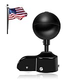 NQ Flagpole Top Replacement Kits - Black Aluminum Flagpole Ball Topper Ornament and Flagpole Truck w