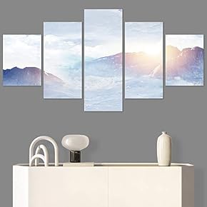 SIGNWIN 5 Panel Canvas Wall Art Modern Art...