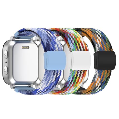 3 Pack Correa de Nylon Trenzada para Reloj 20mm miniatura 1