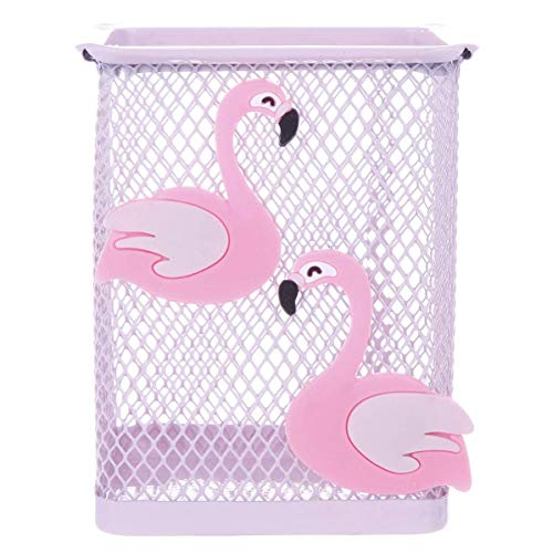 JiXUN Atractivo Cartoon Metal Unicornio Cactus Pluma Soporte Caja Almacenaje Portalápices Brocha de Maquillaje Caja Almacenaje Escritorio Estudiante Regalo en Fino Estilo