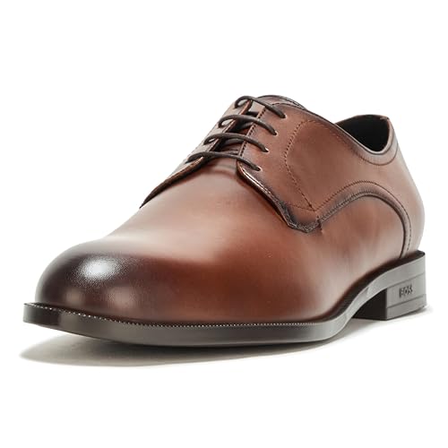 Image of BOSS Men's Tayil Smooth Leather Derby Dress Shoe