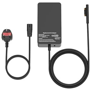 MAXPOR 65W Surface Pro Charger Compatible with Microsoft Surface Pro 11 10 9 8 7+ 7 6 5 4 3 X, Surface Book 1/2/3, Surface Go 1/2/3/4, Surface Laptop 1/2/3/4/5/6/7 AC Adpter Power Cord With USB Port