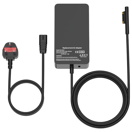 MAXPOR 65W Surface Pro Charger Compatible with Microsoft Surface Pro 11 10 9 8 7+ 7 6 5 4 3 X, Surface Book 1/2/3, Surface Go 1/2/3/4, Surface Laptop 1/2/3/4/5/6/7 AC Adpter Power Cord With USB Port