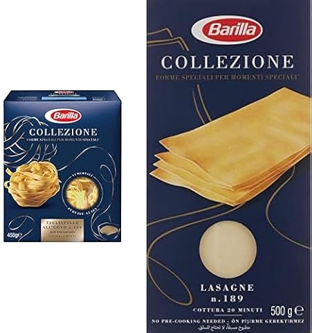 Barilla Tagliatelle Makarna 450 g. ve Barilla Lazanya (Lasagne) Makarna 500 g.