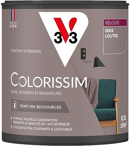 V33 Peinture multi-supports Colorissim® Gris loutre Velours 0,5L