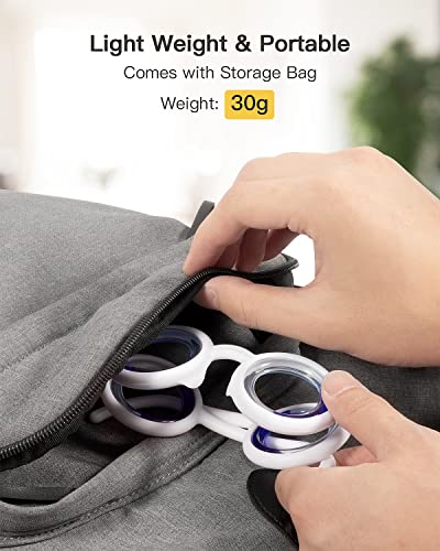 NEOISM Anti Motion Sickness Glasses Relieve Carsickness Airsickness Seasickness Glasses Ultra Light Portable Nausea Relief Glasses for Sport Travel No Lens Liquid Glasses for Adults or Kids - Thumbnail 7