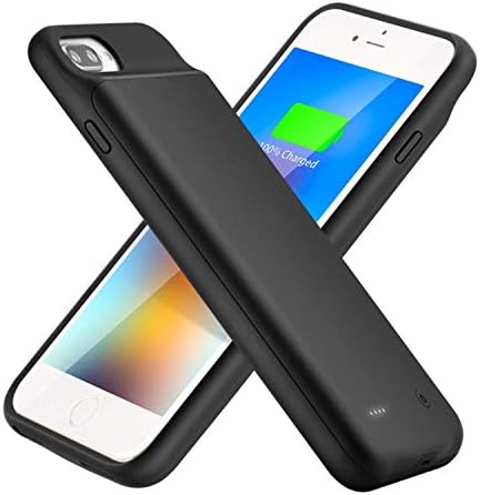 LINASONE Extended Battery Case for iPhone 7 Plus/8 Plus, 4000mAh Protective Charging Case for iPhone 6 Plus/6s Plus Extended Backup Charger (5.5 inch)- Black