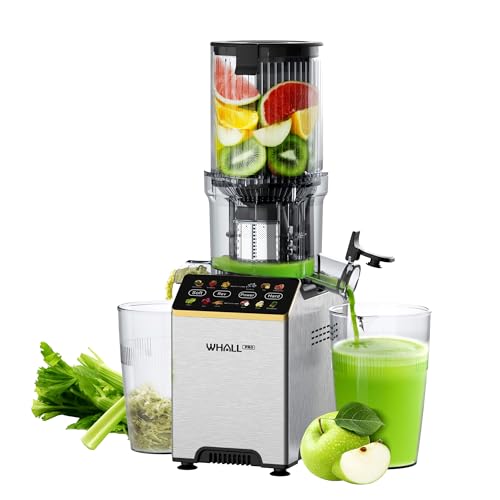 Image of WHALLPRO Cold Press Juicer, Touchscreen Juicer Machines with 4.5