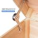 Douper Random Angle Lid Stays, Folding Lid Support Hinges in Satin Nickel for Cabinet, Closet, Wardrobe, Toy Box, Max Weight Support 30lb/2pcs, Pack of 4