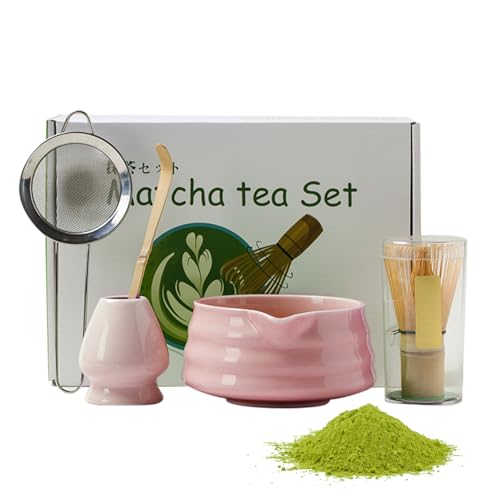 マッチアパウダーキット,抹茶用茶筅とボウルのセット - 男女兼用セラミックティーミキサーキッチンツール