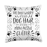 Dog Lover Home Decor & Dog Mom Gifts & Accessoires Mini Aussie Gift Australian Shepherd Home Decor Dog Mom Throw Pillow, 18x18, Multicolor