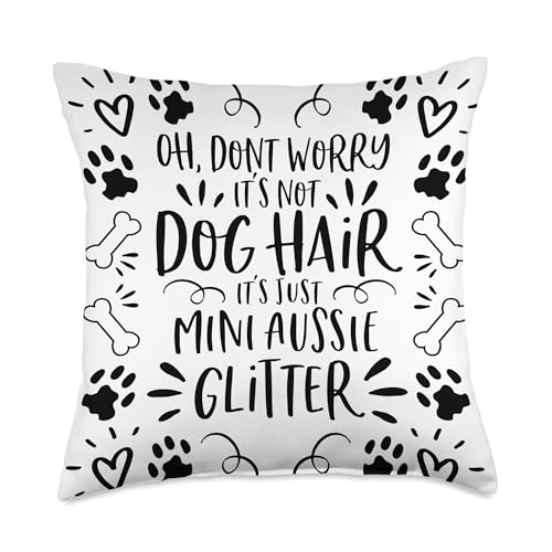 Dog Lover Home Decor & Dog Mom Gifts & Accessoires Mini Aussie Gift Australian Shepherd Home Decor Dog Mom Throw Pillow, 18x18, Multicolor