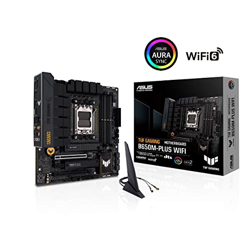 TUF GAMING B650M-PLUS WIFI Socket AM5 (LGA 1718) Ryzen 7000 mATX gaming scheda madre (14 stadi di alimentazione, supporto PCIe® 5.0 M.2, memoria DDR5, 2.5 Gb Ethernet, WiFi 6, supporto USB4® e - Scheda madre - Immagine 5
