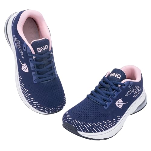 MAFEKE Womens Wide Toe Box Running Shoes Arch Support Tennis Athletic Sneakers Orthotic Walking Shoes for Plantar Fasciitis Pain Relief US 6-114