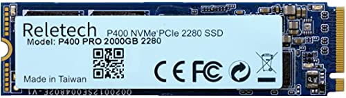 Reletech 2TB M.2 SSD, for PS5 Expansion PCIe Gen 4X4 NVMe Internal Gaming SSD Up to 5,000 MB/s PCIexpress 4.0 Solid State Drive for PC Laptop DesktopQLC, 2TB