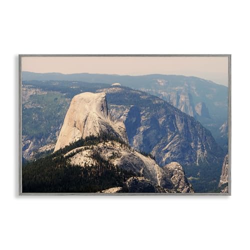 'Granite Monolith Above Forest'| Framed Giclee Art