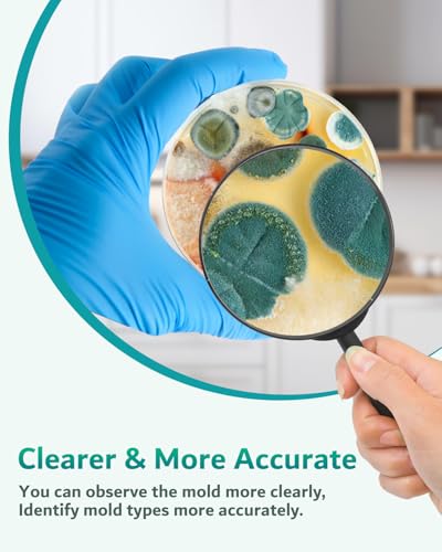 Image of Mold Test Kit for Home - 12 Simple Detection Tests for HVAC, Surfaces & Indoor Air Quality, DIY Black Mold Detector Testing kit at Home, with Detailed Identification Guide & Free Lab Analysis