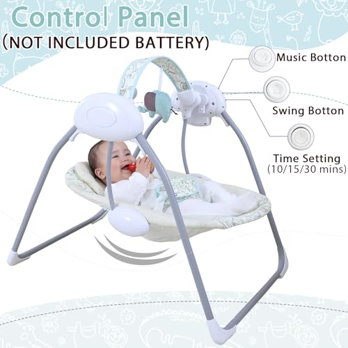Portable Baby Swing with Music