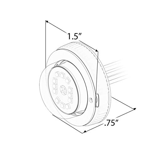 Speedtech Lights 12 Led 36W Strobe Light For Police Cars, Construction Trucks, Service Vehicles, Plows, Emergency Vehicles. Surface Mount Grille Flashing Hazard Beacon Light - Clear/Clear #TOP4