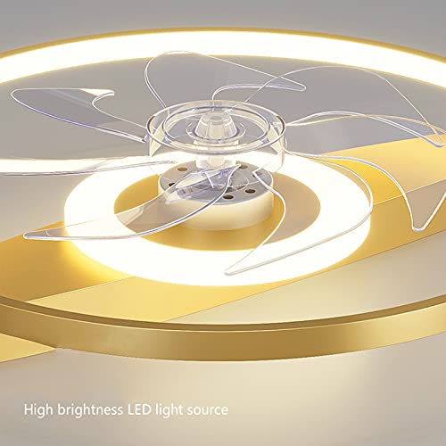 Ventilateur de plafond avec lampe LED 98W dimmable et télécommande noir