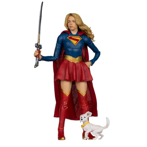 McFarlane -Figurin przegubowy "Supergirl and Baby Krypto" (film Supergirl) z DC Universe (Deluxe Theatrical Edition)