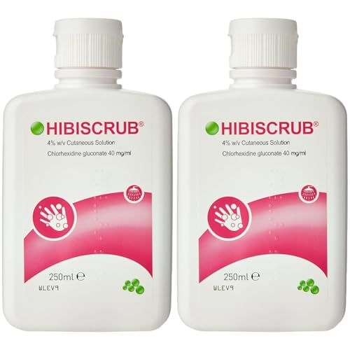Hibiscrub Antimicrobial Skin Cleanser, 250 ml (Pack of 2)