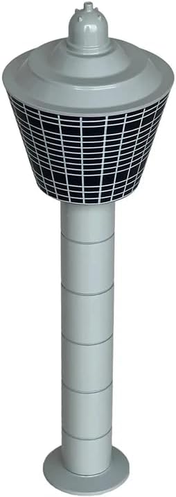 1/400 Scale Control Tower Model 6.5 Inches Airport Tower Set Aircraft Scene Accessory for Aviation Enthusiast