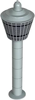 1/400 Scale Control Tower Model 6.5 Inches Airport Tower Set Aircraft Scene Accessory for Aviation Enthusiast