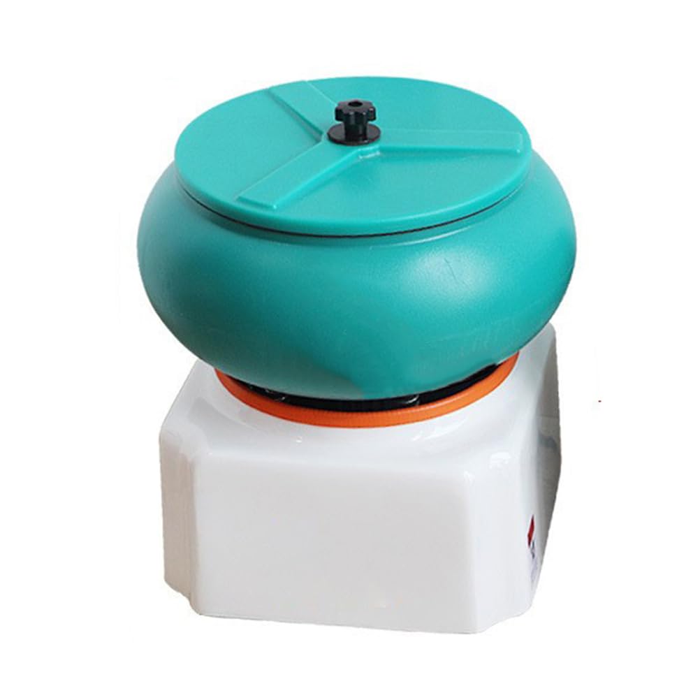Fhrka 17Inch Vibratory Tumbler Polisher, Stone Polishing Machine Vibratory Rock Tumbler Bowl Tumbling Polishing Machine