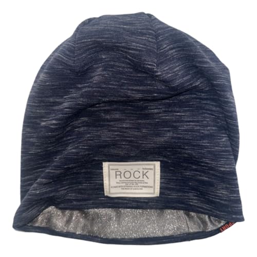LukyTrge EMF Protection Beanies Cap Unisex Faraday Hat Microwave Radiation Blocking Stretch Cap Dark Blue