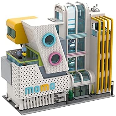 EWWEEQQ Modulares Hausbau-Set 7859-tlg. Kreatives Kunstmuseum Street View Building Block Townhouse Kompatibel mit Lego…