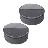 BESPORTBLE 2 Piezas Bolsa Organizadora de Camping Bolsa Protectora para Platos y Utensilios Resistente Lona con Malla Ventilada Portátil para Picnic Barbacoa y Actividades al Aire