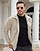 COOFANDY Men's Outdoor Corduroy Jacket Collared Fashion Fall Jacket Lightweight Work Outwear Khaki