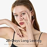 PEACECOLOR Cat Eye Gel Nail Polish - 6 Colours 10ML Gel Polish Set Holographic U V LED Glitter Red Brown Burgundy Soak off Nail Polish Manicure Set DIY Nail Art for Home Gift for Women - Image 5