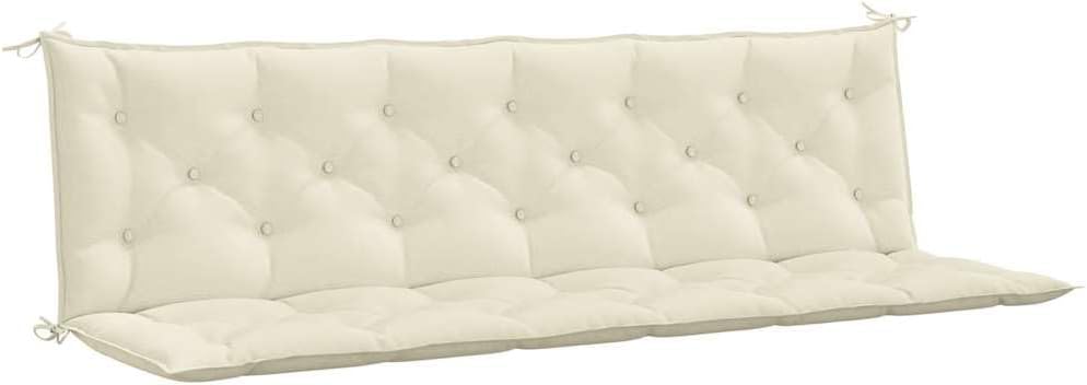 vidaXL Garden Bench Cushion Set of 2 Cream White