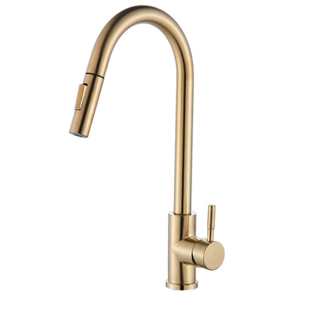 Mitigeur de cuisine eau chaude et froide avec douchette extractible pour grand évier