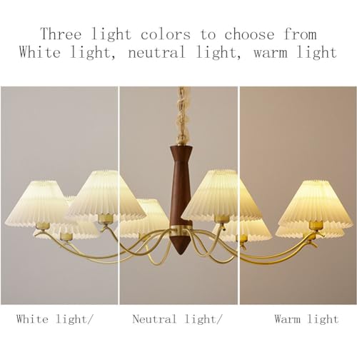 Lustre rétro spectre complet anti-fatigue oculaire suspension rustique 6 têtes