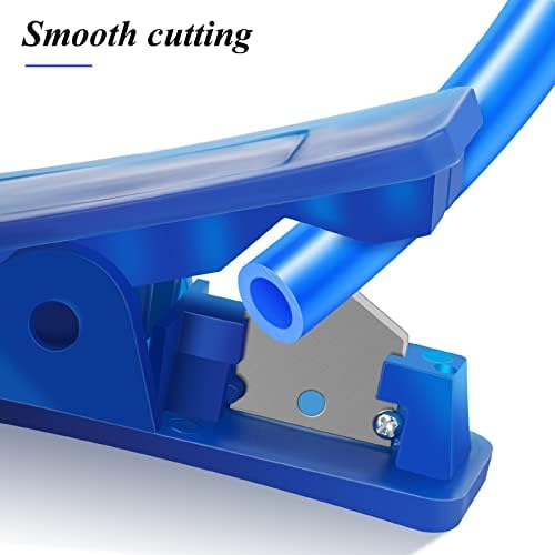 ERGAOBOY 5 Pcs Plastic Blue Pneumatic Tube Cutter, Suitable for Cutting Nylon PVC Pu Tubing Tube Cutting Tool, Cut Up to 19MM OD Tubing - Image 4