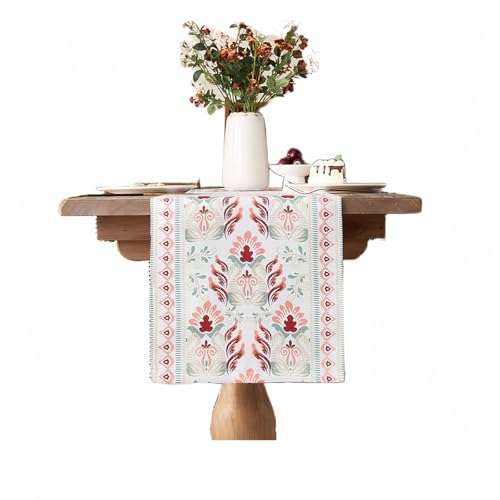 Camino para Mesa Camino De Mesa con Estampado Clásico, Decoración, Pintura Clásica, Mantel De Color Sólido, Juego De Té para Mesa De Comedor - 30*90CM