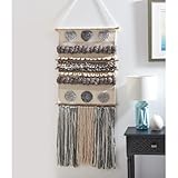 SAFAVIEH Home Collection Sedona Roxzie Boho Tribal Ivory/Grey Wool Woven Tapestry Hanging Wall Art