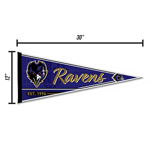 Image of Rico Industries NFL Football Classic 12 inch x 30 inch Felt Wall Decor Pennant - Great for Home /Bed Room /Man Cave Decor