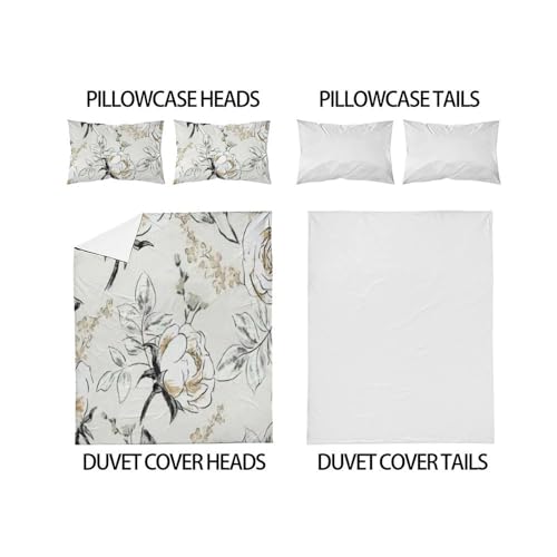 Parure de lit fleurs grand format adieu draps froissés