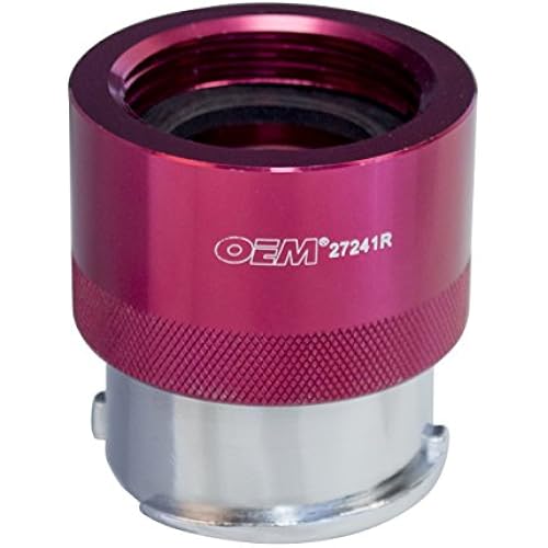 OEMTOOLS 27241R Radiator Adapter (Volvo Saab Jeep Maserati Ferrari) Radiator Pressure Tester Adapter for Volvo, Saab, Jeep, Maserati & Ferrari – Cooling System Radiator Cap Adapter – OEMTOOLS 27241R