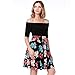 Produktbild GJHT Freizeitkleidung Für Damen Frauen-Sommer-Kleid Long Beach Rock Geeignet Für Zu Hause Und Den Täglichen Gebrauch (Color : Black, Size : L)