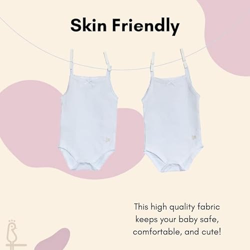 Feathers F501-24M Baby Girls Solid White 100% Cotton Super Soft Camisole 2-Pack thumb #4