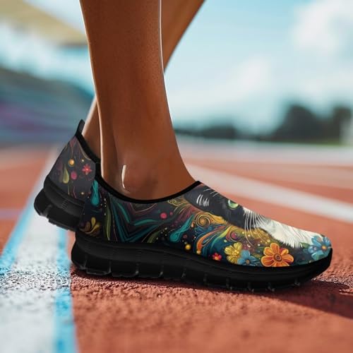 Image of Womens Slip On Walking Shoes Non Slip Loafer Breathable Holiday Travel Shoe Lightweight Casual Low Top Sneakers SizeUS 5.5-11.5