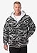 KingSize Men's Big & Tall Explorer Plush Fleece Hoodie - 5XL, Navy