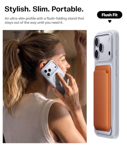 Image of TORRAS Strong Magnetic & Seamless Stand for iPhone 17 Pro Case, Silver